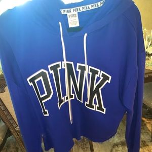 Victoria secret pink cropped hoodie